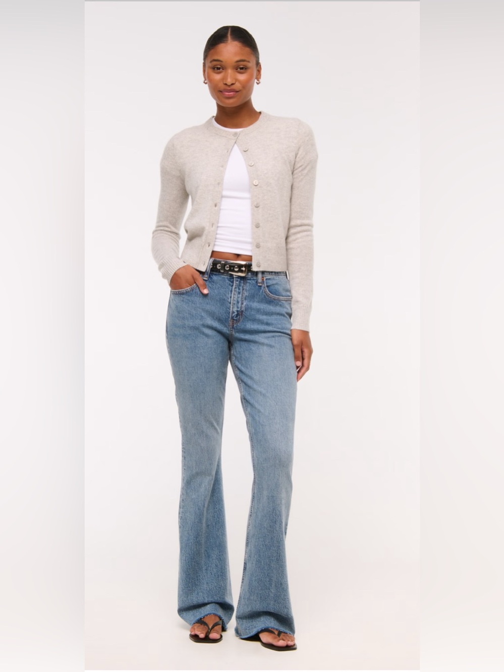Abercrombie & Fitch Curve Love Ultra High Rise Flare Jeans size 29 / 8